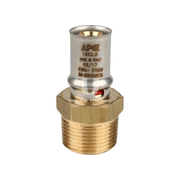 Муфта с наружной резьбой Stout SFP-0001-003416 3/4"х16, пресс-фитинг