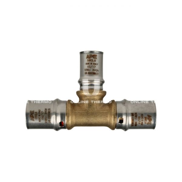 Тройник переходной Stout SFP-0005-201620, 20х16х20 мм, пресс-фитинг