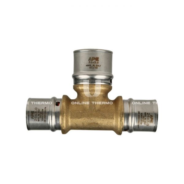 Тройник переходной Stout SFP-0005-263226, 26х32х26 мм, пресс-фитинг