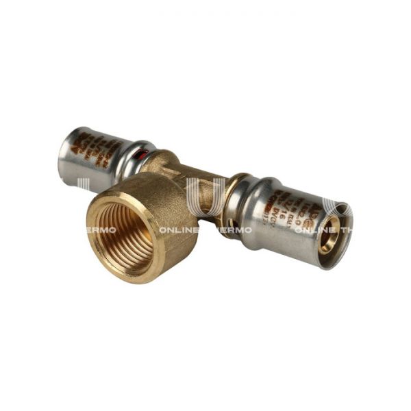 Тройник с внутренней резьбой Stout SFP-0007-001216 16х1/2"х16, пресс-фитинг