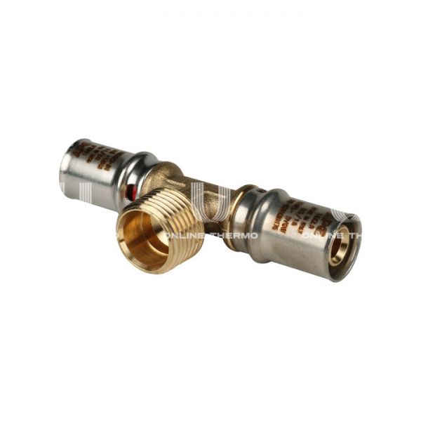 Тройник с наружной резьбой Stout SFP-0008-161216 16х1/2"х16, пресс-фитинг