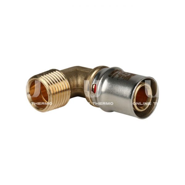 Угольник (угол) с наружной резьбой Stout SFP-0011-001220 1/2"х20, пресс-фитинг