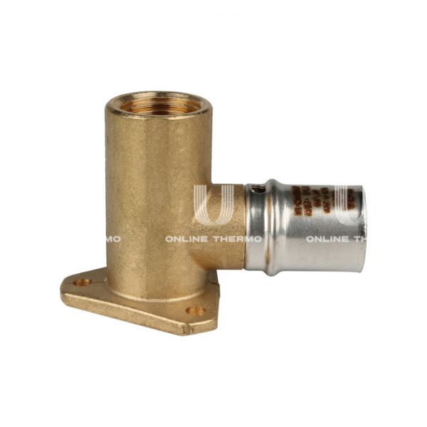 Угольник настенный (водорозетка) с креплением удлиненный Stout SFP-0012-001220 1/2"х20, пресс-фитинг