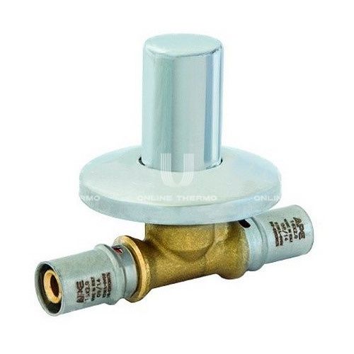 Вентиль под пресс-обжим с хромированной ручкой Stout SFP-0014-002020, 20 мм