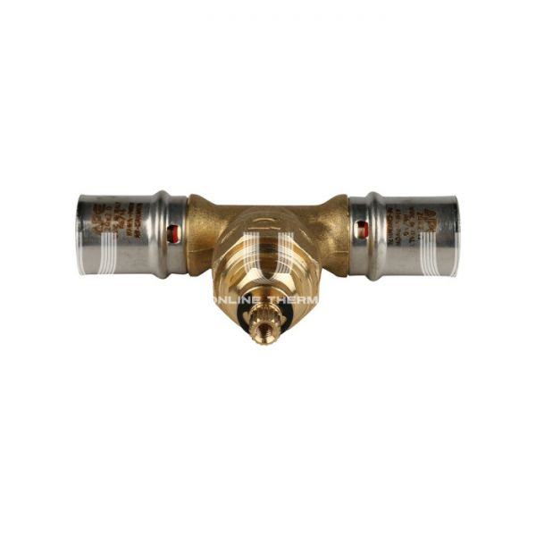 Вентиль под пресс-обжим с хромированной ручкой Stout SFP-0014-002020, 20 мм