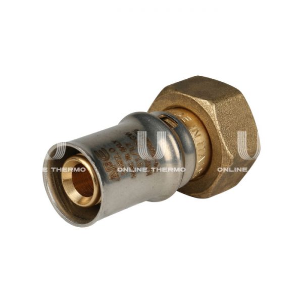 Муфта переходная (переходник) с накидной гайкой Stout SFP-0016-001216 1/2"х16, пресс-фитинг