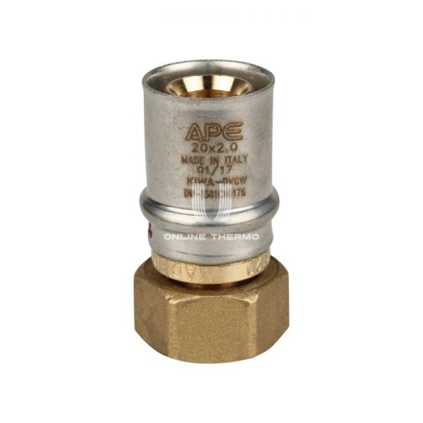 Муфта переходная (переходник) с накидной гайкой Stout SFP-0016-001220 1/2"х20, пресс-фитинг