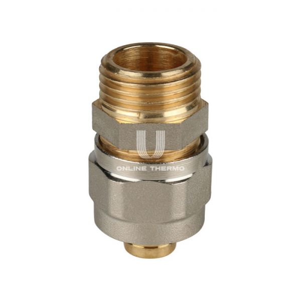 Муфта с наружной резьбой Stout SFS-0001-001216 1/2"х16, никелированная, компрессионная