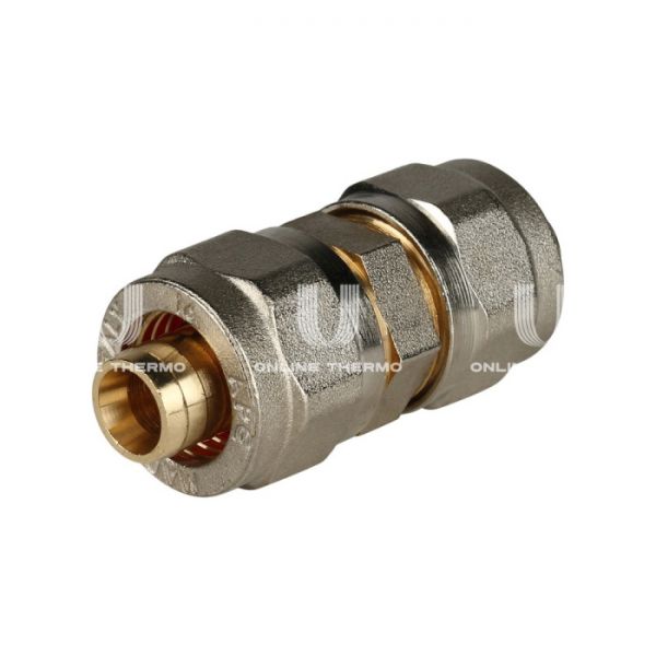 Муфта соединительная равнопроходная Stout SFS-0005-000016, 16 мм, никелированная, компрессионная