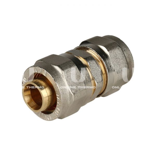 Муфта соединительная равнопроходная Stout SFS-0005-000020, 20 мм, никелированная, компрессионная