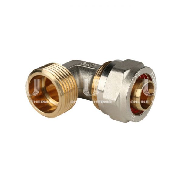 Угольник (угол) с наружной резьбой Stout SFS-0006-000126 1"x26, никелированный, компрессионный