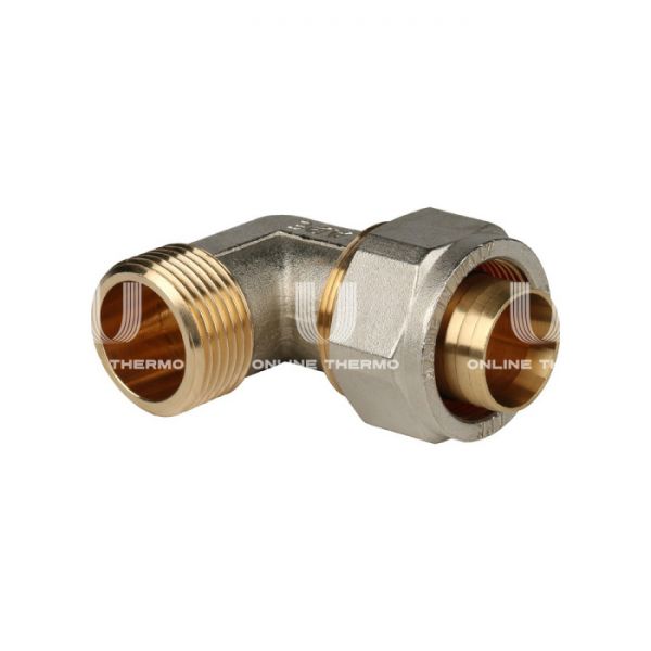 Угольник (угол) с наружной резьбой Stout SFS-0006-000132 1"x32, никелированный, компрессионный