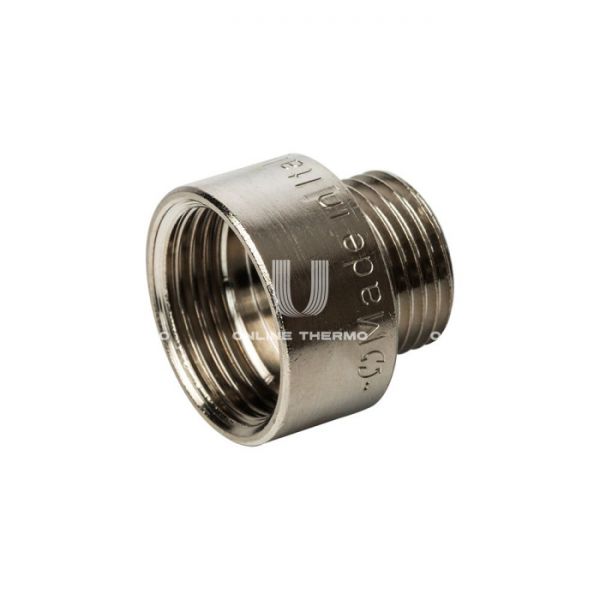 Переходник с внутренней и наружной резьбой Stout ВН никелированный 1/2"×1/4"