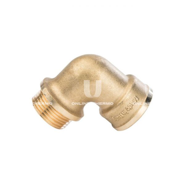 Угольник равносторонний с внутренней и наружной резьбой Stout с упором НВ 1/4”