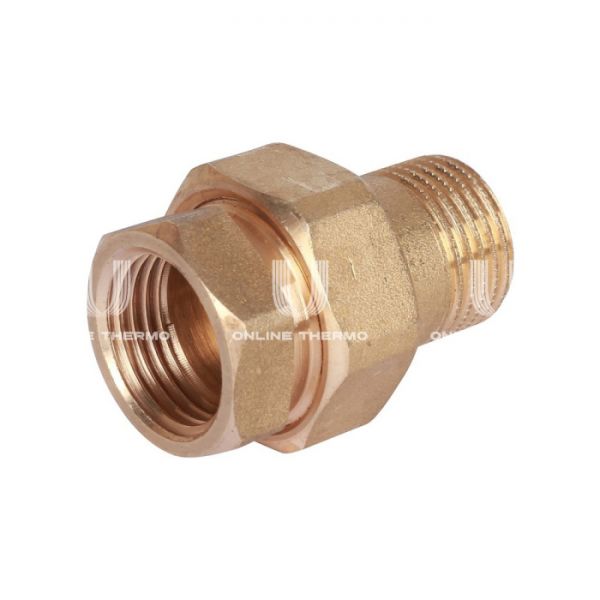 Прямое разъемное соединение "американка" Stout SFT-0040-000038, ВР 3/8", с уплотнением o-ring