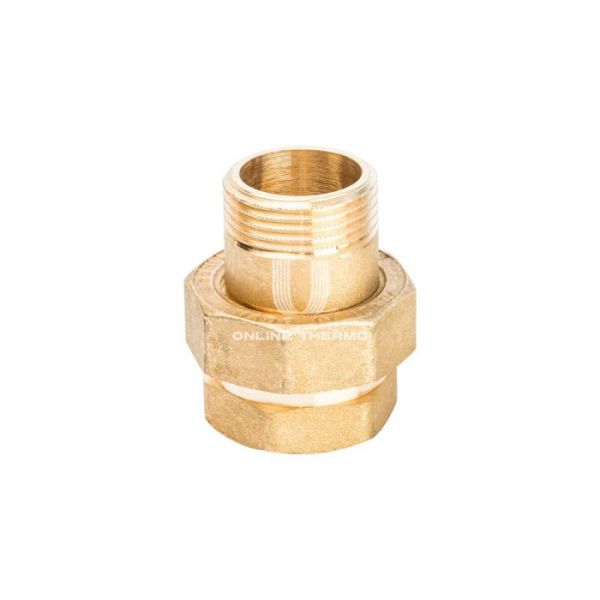 Прямое разъемное соединение "американка" Stout ВН, уплотнение o-ring 1"1/4