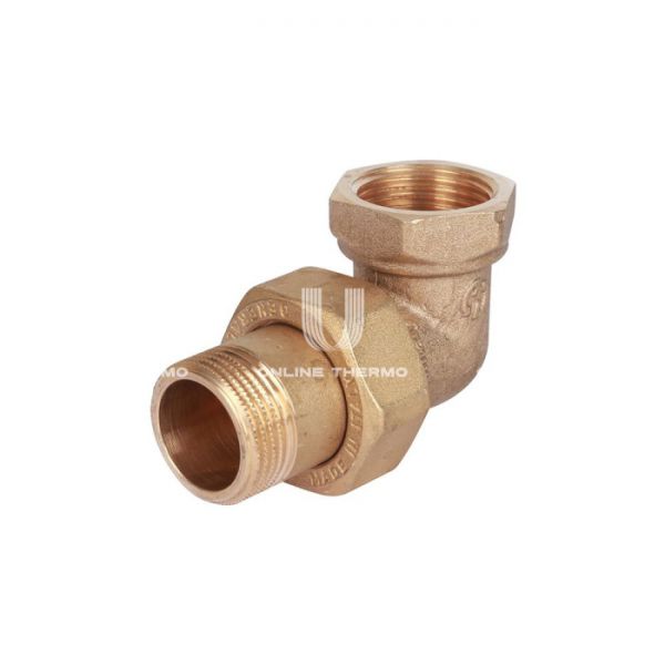 Угловое разъемное угловое соединение "американка" Stout ВН, уплотнение o-ring 1/2"