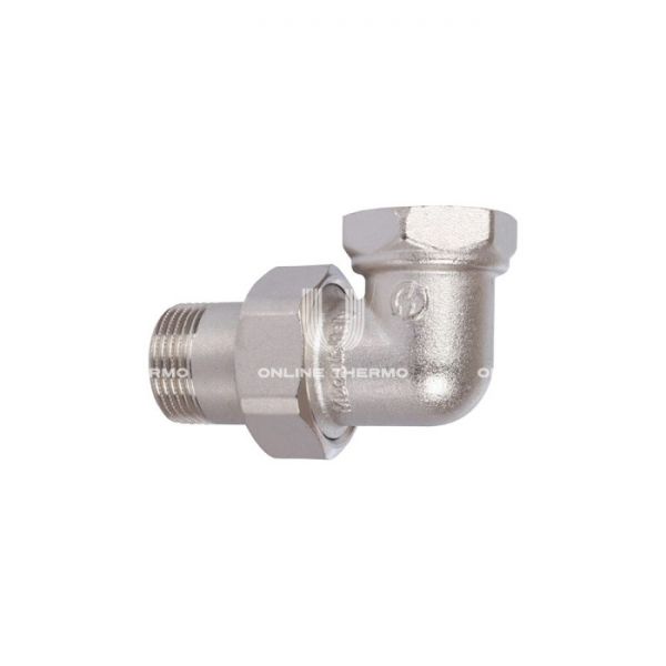 Угловое разъемное угловое соединение "американка" Stout ВН, уплотнение o-ring, никелированное 1"1/4