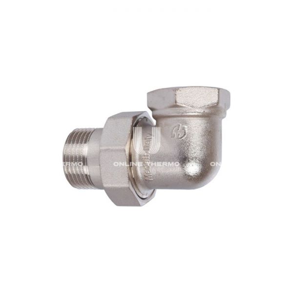 Угловое разъемное угловое соединение "американка" ВН, никелированное 1"