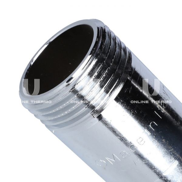 Удлинитель (бочонок) с наружной резьбой Stout SFT-0061-001100, НР 100×1", хромированный