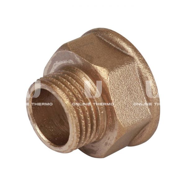 Переходник с внутренней и наружной резьбой Stout ВН 1/2"×3/4"