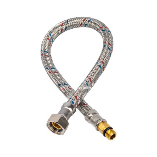 STOUT SHF-0015-181010  Гибкая подводка для воды  M 10 (18мм) х ВР 3/8,  длина 400 мм