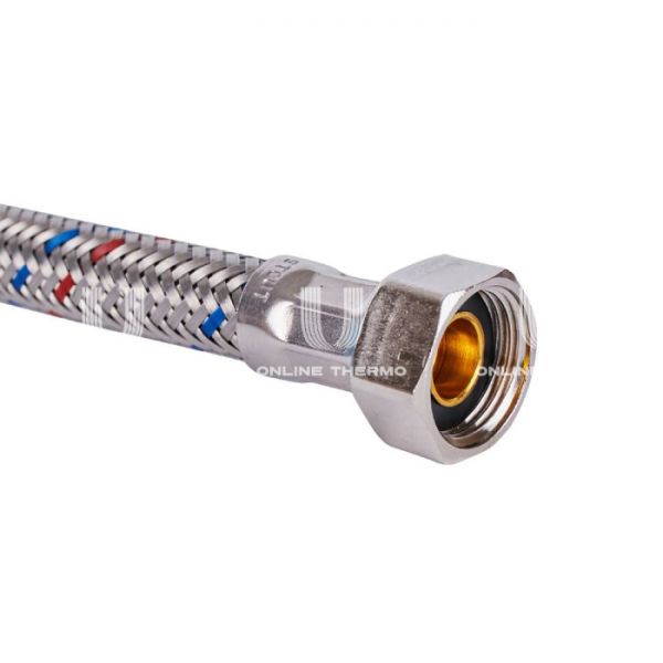 Гибкая подводка для воды Stout SHF-0048-351015 M10 (35мм) х 1/2" ВР, длина 800 мм