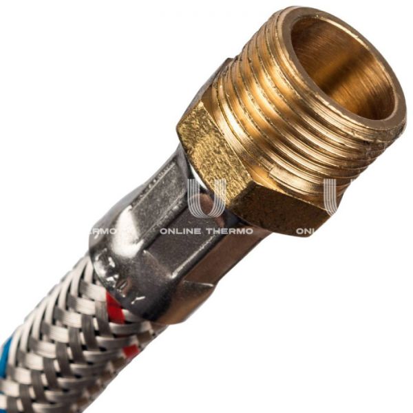 STOUT SHF-0065-081015  Гибкая подводка для воды  НР 3/8 х ВР 1/2,  длина 400 мм