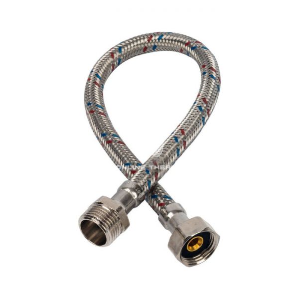 STOUT SHF-0085-081515  Гибкая подводка для воды  НР 1/2 х ВР 1/2,  длина 400 мм