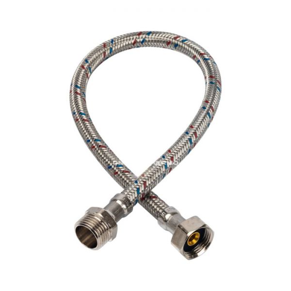 STOUT SHF-0086-081515  Гибкая подводка для воды  НР 1/2 х ВР 1/2,  длина 500 мм