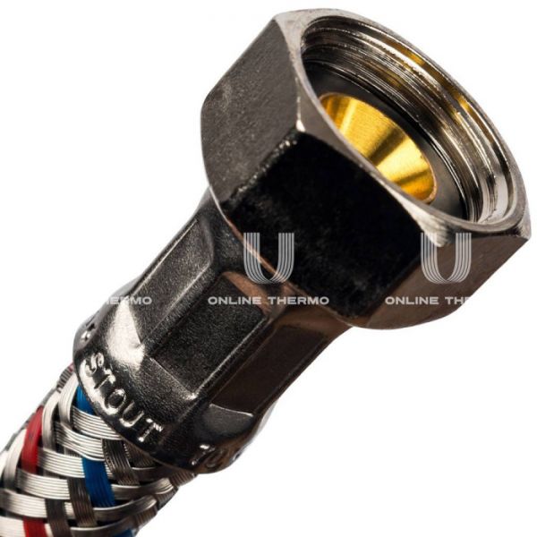 STOUT SHF-0105-081510  Гибкая подводка для воды  ВР 1/2 х ВР 3/8,  длина 400 мм