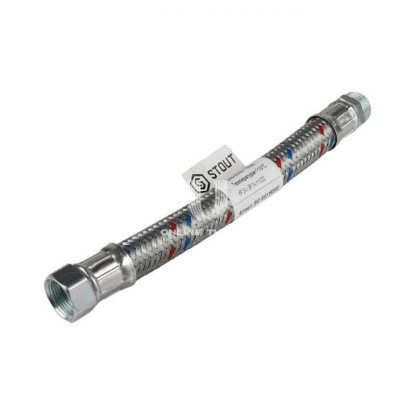 STOUT SHF-0203-182020 Гибкая подводка для воды  НР 3/4 х ВР 3/4,  длина 300 мм