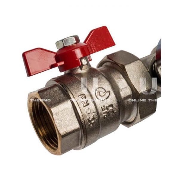 Распределительный коллектор Stout из латуни без расходомеров 5 вых.