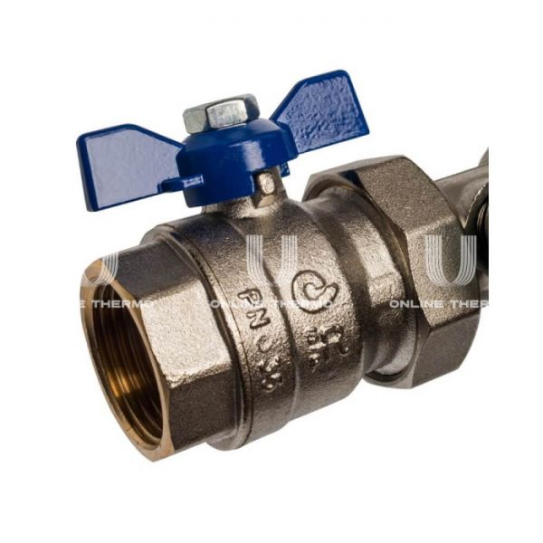 Распределительный коллектор Stout из латуни без расходомеров 10 вых.