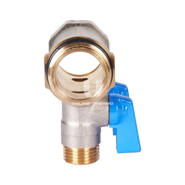 Коллектор Stout с шаровыми кранами SMB 6211 1", 2 отвода 1/2" (синие ручки)