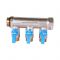 Коллектор Stout с шаровыми кранами SMB 6211 3/4", 3 отвода 1/2" (синие ручки)