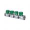 Регулирующий проходной коллектор Stout SMB-6850-011204, ВР-НР 1", на 4 контура 1/2", модульный, хромированный
