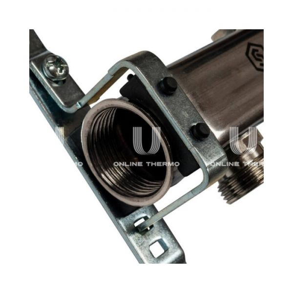 Коллектор Stout из нержавеющей стали для радиаторной разводки 3 вых.