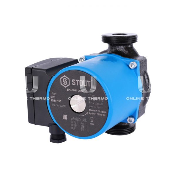 Насос циркуляционный Stout SPC-0001-2560130 25-60, с гайками, база 130 мм