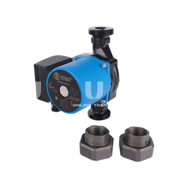 Насос циркуляционный Stout SPC-0001-2560180 25-60, с гайками, база 180 мм