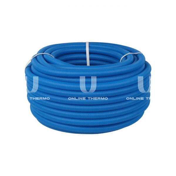 Труба гофрированная Stout ПНД, цвет синий, наружным диаметром 28 мм для труб диаметром 20 мм