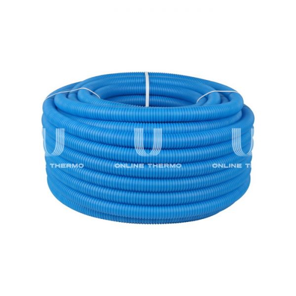 Труба гофрированная Stout SPG-0001-503225 ПНД 32 мм, синяя, (для труб 25 мм), бухта 50 м