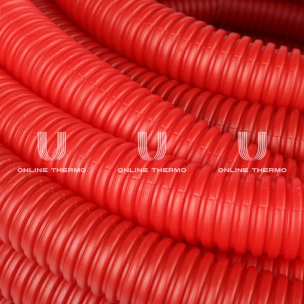 Труба гофрированная Stout SPG-0002-503225 ПНД 32 мм, красная, (для труб 25 мм), бухта 50 м