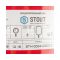 Расширительный бак для отопления Stout STH-0004-000012, 12 л, красный вертикальный, подвесной