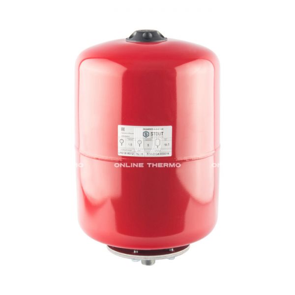 Расширительный бак для отопления Stout STH-0004-000018, 18 л, красный вертикальный, подвесной