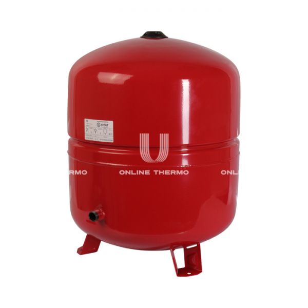 Расширительный бак для отопления Stout STH-0005-000080, 80 л, красный вертикальный, на ножках