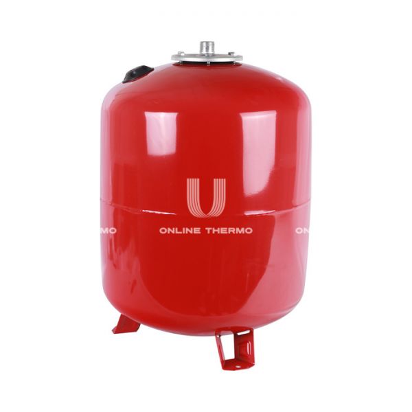 Расширительный бак для отопления Stout STH-0006-000080, 80 л, красный вертикальный, на ножках