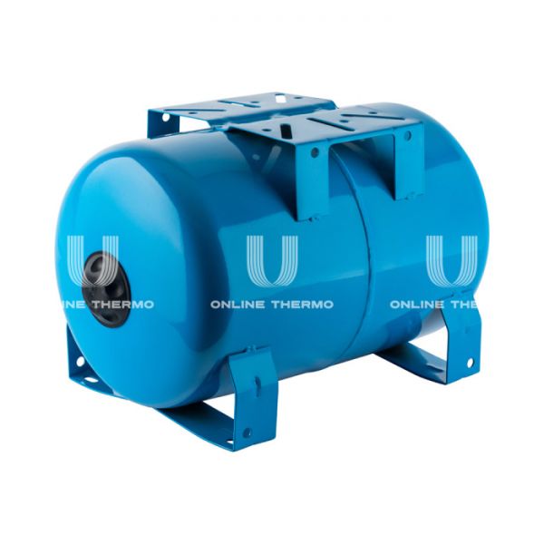 Гидроаккумулятор (расширительный бак) для водоснабжения Stout STW-0001-100020, 20 л, синий горизонтальный, на ножках