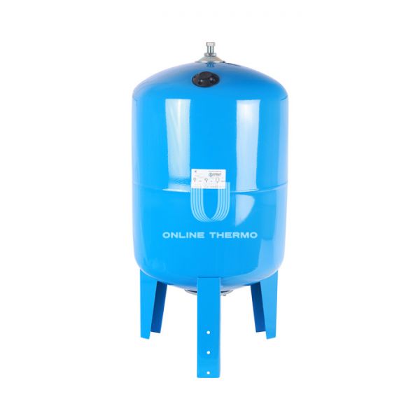 Гидроаккумулятор (расширительный бак) для водоснабжения Stout STW-0002-000100, 100 л, синий вертикальный, на ножках