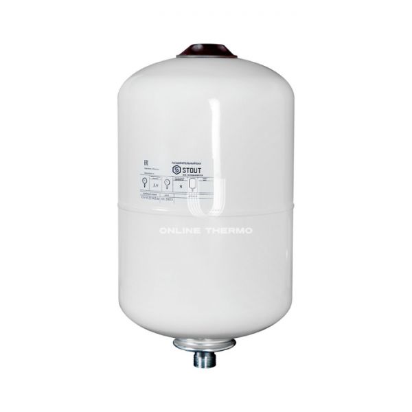 Гидроаккумулятор (расширительный бак) для водоснабжения Stout STW-0015-000018, 18 л, белый, вертикальный, подвесной